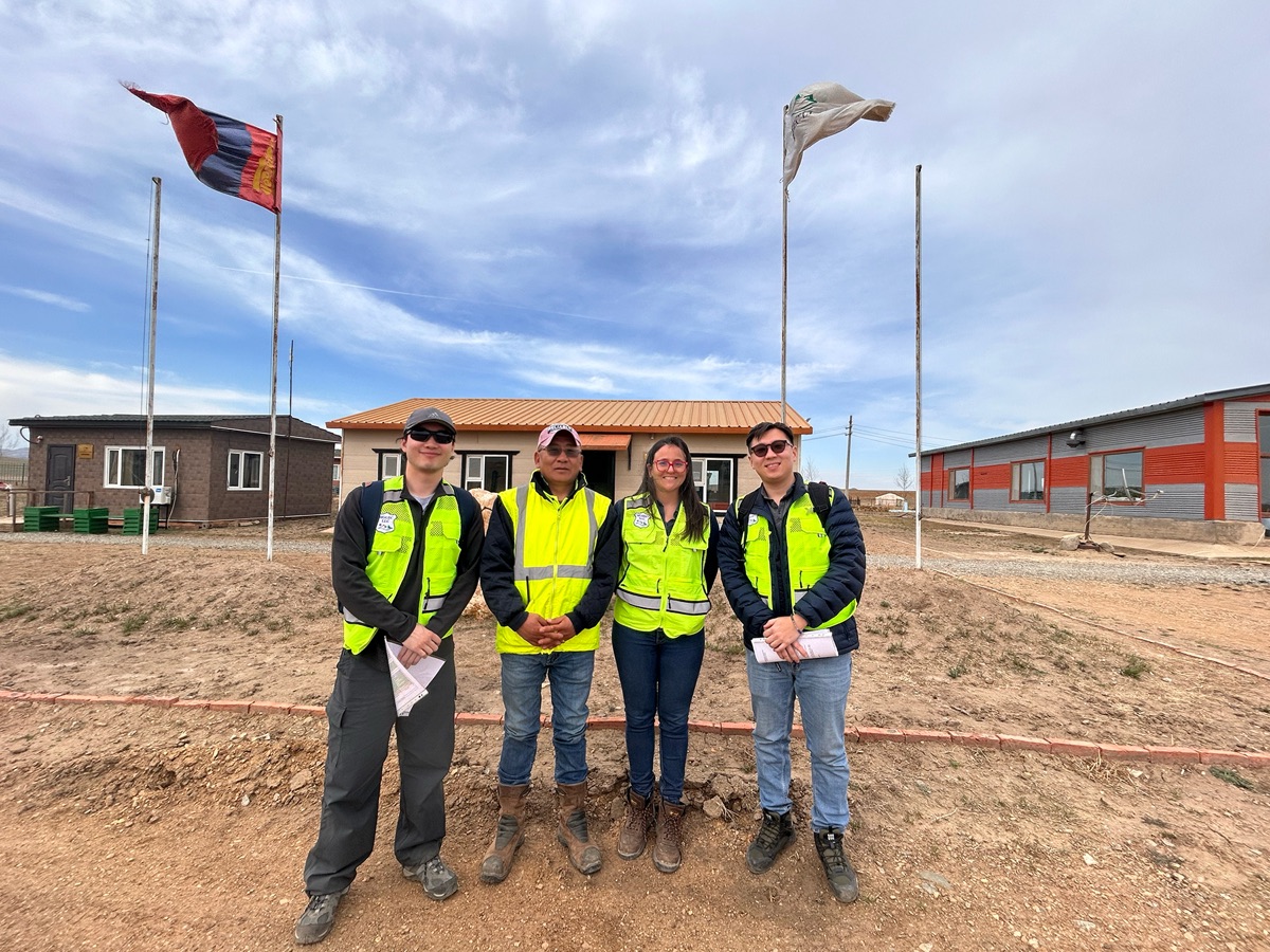 Joint field visit at a Mongolian mine site